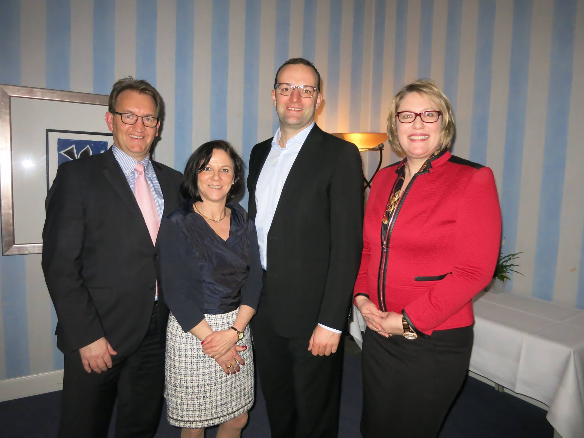 Rainer Bensch MdBB, Silvia Neumeyer MdBB, Jens Spahn MdB und Bettina Hornhues MdB (v.l.)